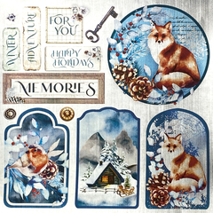 Winter Journey Deluxe Paper Silver 6"x6" 5/Pkg-5