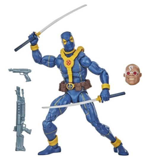 Marvel Legends Deadpool (Blue & Gold Suit) 6-Inch Action Figure – Strong Guy BAF Series (UPC: 5010993694884)