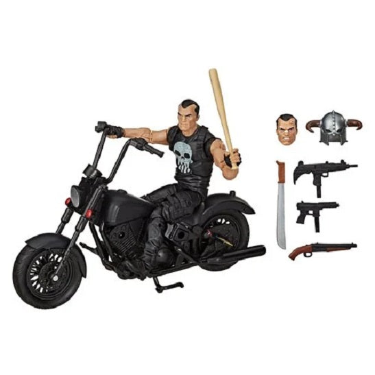 Marvel Legends Series – The Punisher 6-Inch Action Figure with Motorcycle