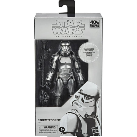 Star Wars Black Series Carbonized Stormtrooper 6" Figure – 40th Anniversary