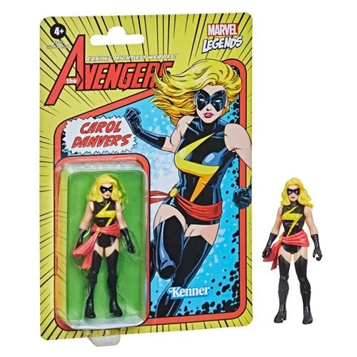 Marvel Legends Retro 375 Series – Carol Danvers 3.75-Inch Collectible Action Figure (UPC: 5010993842568)