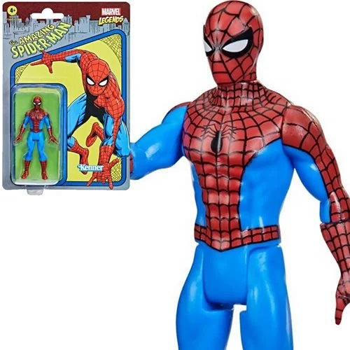 Marvel Legends Retro 375 Series – Figura de acción coleccionable de Spider-Man de 3.75 pulgadas (UPC: 5010993842582)