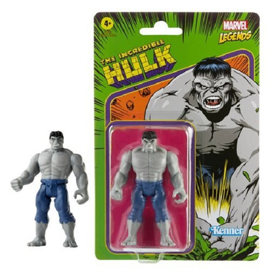 Marvel Legends Retro Gray Hulk 3.75-Inch Action Figure (UPC: 5010993848881)