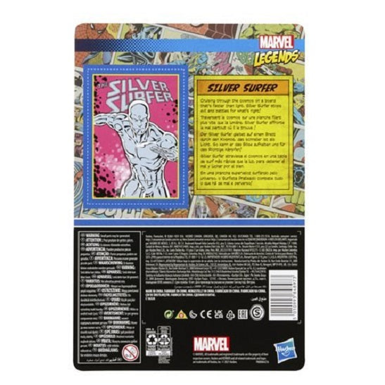Marvel Legends Retro 375 Collection Silver Surfer 3.75-Inch Action Figure (UPC: 5010993848973)