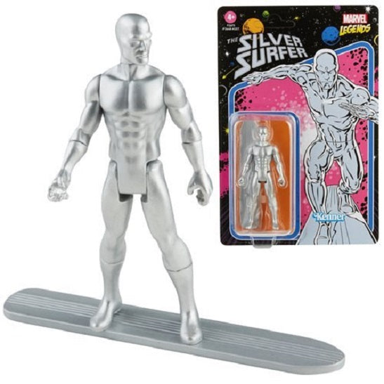 Marvel Legends Retro 375 Collection Silver Surfer 3.75-Inch Action Figure (UPC: 5010993848973)
