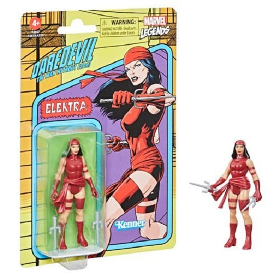 Marvel Legends Retro 375 Collection Elektra 3.75-Inch Action Figure (UPC: 5010993848980)