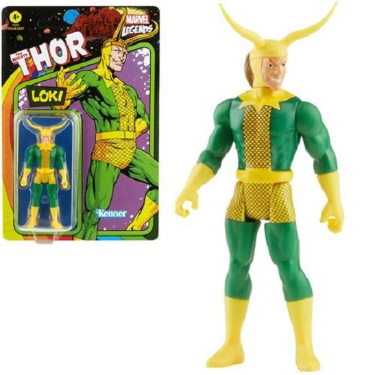 Marvel Legends Retro 375 Collection Loki 3.75-Inch Action Figure (UPC: 5010993849017)