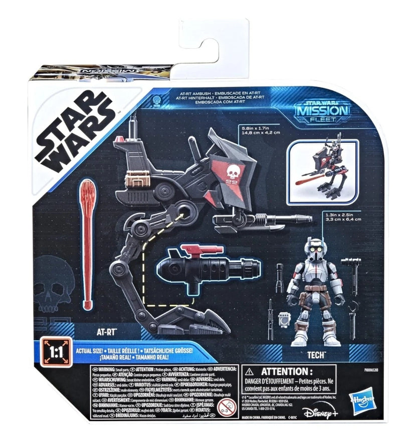 Hasbro Star Wars Mission Fleet Bad Batch AT-RT Tech Figure-4