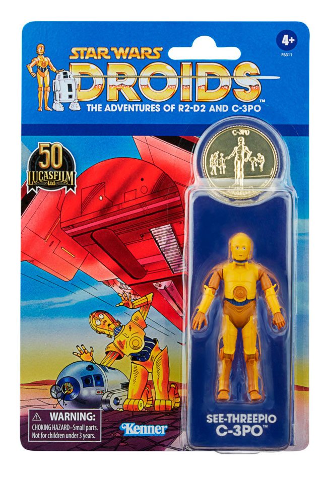 Star Wars – Droides C‑3PO (See‑Threepio) Figura de 3.75" 50 Aniversario de Lucasfilm (UPC: 5010993953899)