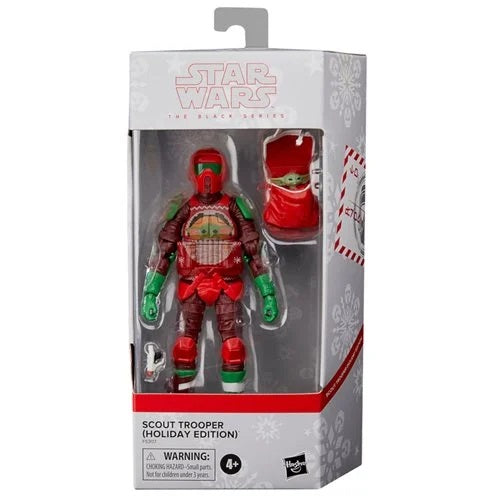 SW Black Series Scout Trooper (Holiday Edition) and Grogu 6"