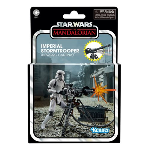 Stormtrooper Imperial Deluxe (Cantina Nevarro) y cañón E-Web de 3 3/4" (UPC: 5010993965533)