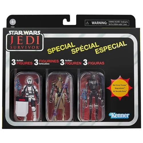 Star Wars The Vintage Collection – Gaming Greats: Jedi Survivor 3‑Pack (UPC: 5010994144982)