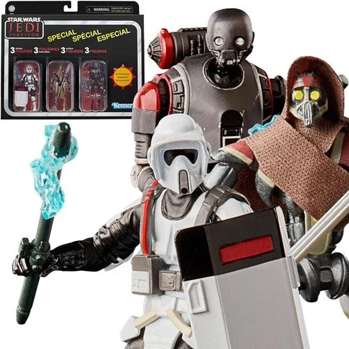 Star Wars The Vintage Collection – Gaming Greats: Jedi Survivor 3‑Pack (UPC: 5010994144982)