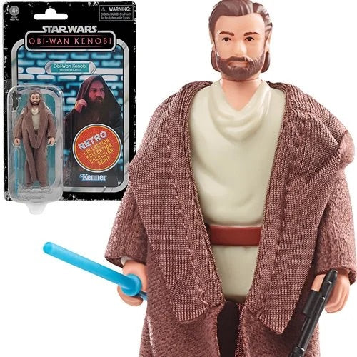 Star Wars The Retro Collection – Obi-Wan Kenobi (Jedi Errante) Figura de acción de 3.75 pulgadas (UPC: 5010994152338)