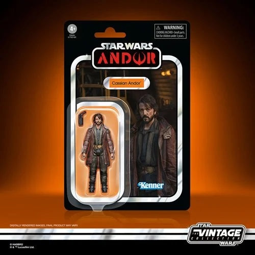 Figura de acción de 3 3/4 pulgadas de Star Wars TVC Cassian Andor (Andor)
