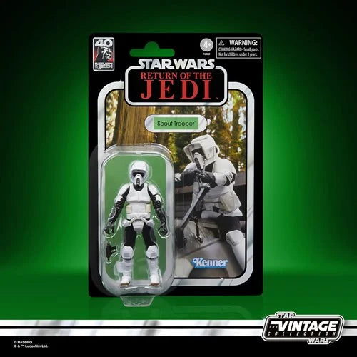 Star Wars The Vintage Collection – Return of the Jedi Speeder Bike Vehicle with Biker Scout 3.75-Inch Figure (UPC: 5010994199333)