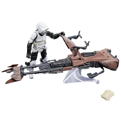 Star Wars The Vintage Collection – Return of the Jedi Speeder Bike Vehicle with Biker Scout 3.75-Inch Figure (UPC: 5010994199333)