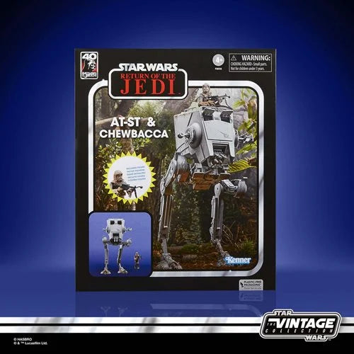 Star Wars TVC – AT-ST & Chewbacca 3.75-Inch Vehicle and Figure Set–40th Anniversary (UPC: 5010996106827)