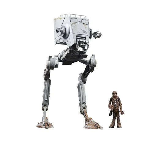 Star Wars TVC – Vehículo y Figura de AT-ST y Chewbacca de 3,75 pulgadas – 40.º Aniversario (UPC: 5010996106827)
