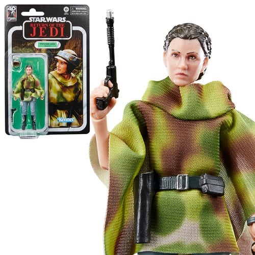 Star Wars The Black Series – Return of the Jedi 40th Anniversary Princess Leia (Endor) 6-Inch Action Figure (UPC: 5010996133168)