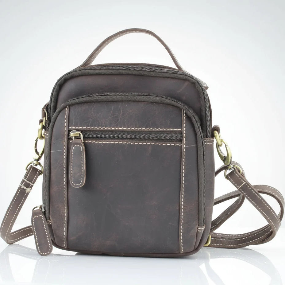 Hunter Leather Bag with Top Handle-7
