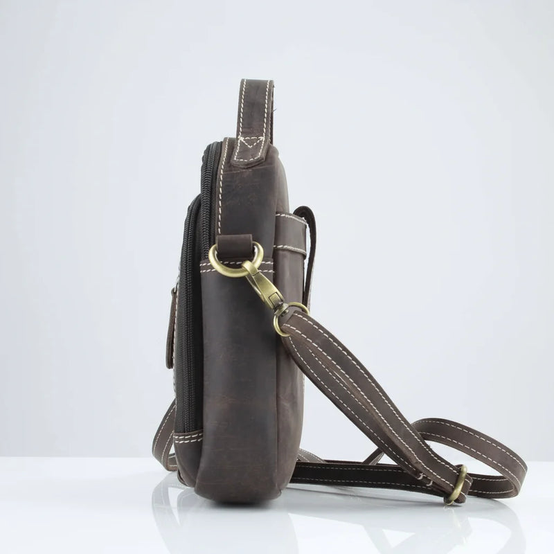 Hunter Leather Bag with Top Handle-4