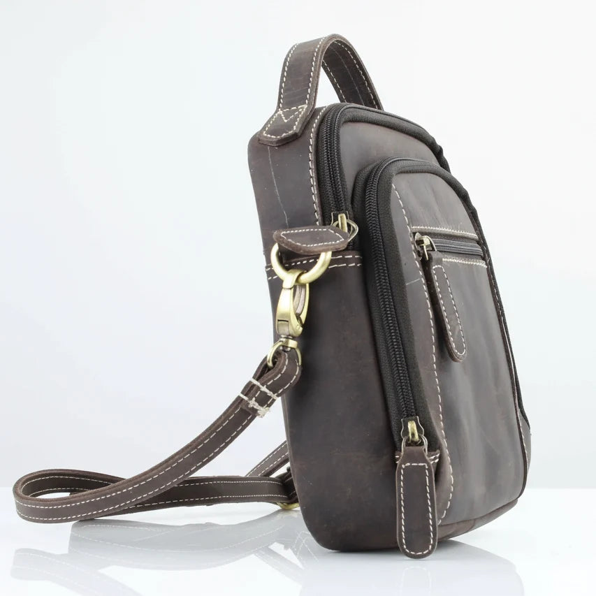 Hunter Leather Bag with Top Handle-6