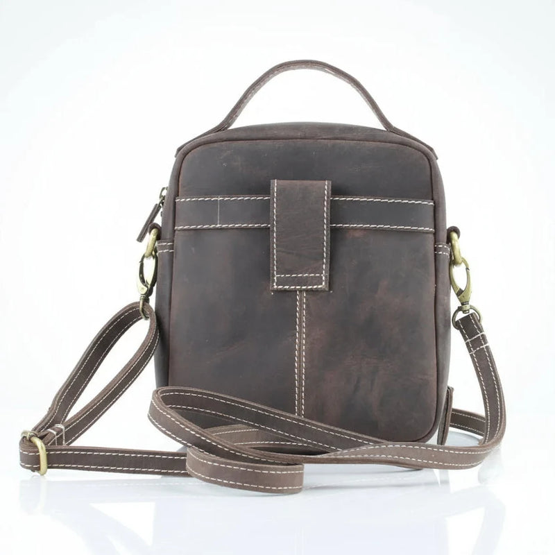 Hunter Leather Bag with Top Handle-2