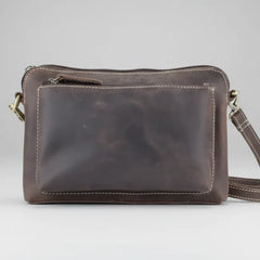 Hunter Leather Front Pocket Crossbody Bag-1
