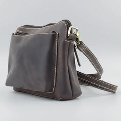 Hunter Leather Front Pocket Crossbody Bag-3
