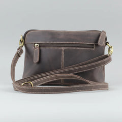 Hunter Leather Front Pocket Crossbody Bag-5