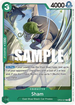 Sham (OP03-027) - Pillars of Strength Pre-Release Cards-1