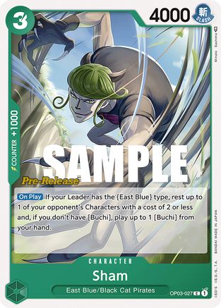 Sham (OP03-027) - Pillars of Strength Pre-Release Cards-1