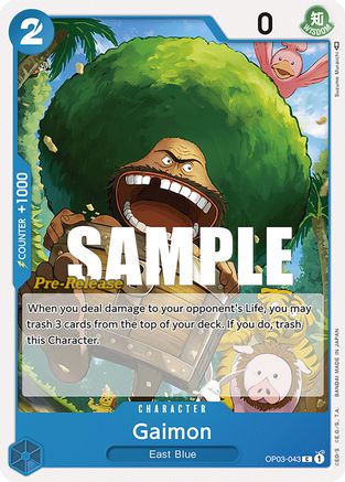 Gaimon (OP03-043) - Pillars of Strength Pre-Release Cards-1
