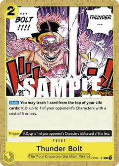 Thunder Bolt (OP03-121) - Pillars of Strength Pre-Release Cards-1