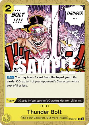 Thunder Bolt (OP03-121) - Pillars of Strength Pre-Release Cards-1