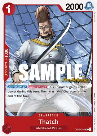Thatch (OP03-005) - Pillars of Strength Pre-Release Cards-1