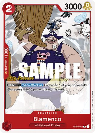Blamenco (OP03-011) - Pillars of Strength Pre-Release Cards-1