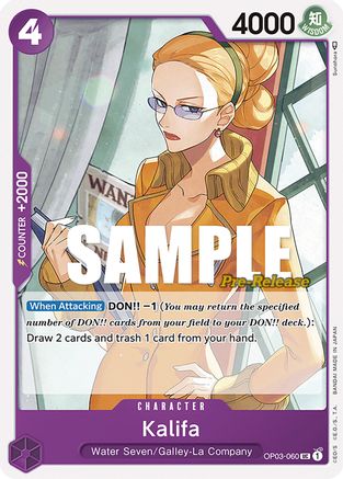 Kalifa (OP03-060) - Pillars of Strength Pre-Release Cards-1