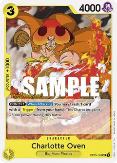 Charlotte Oven (OP03-105) - Pillars of Strength Pre-Release Cards-1