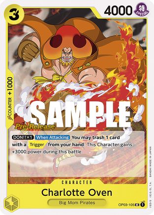 Charlotte Oven (OP03-105) - Pillars of Strength Pre-Release Cards-1