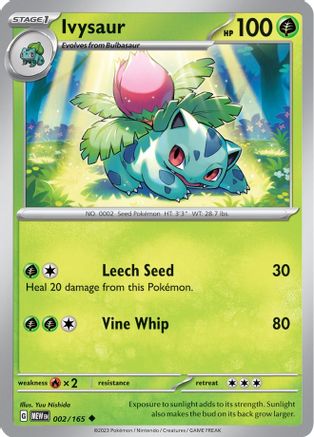 Ivysaur - 002/165 2 - SV Scarlet & Violet 151-1
