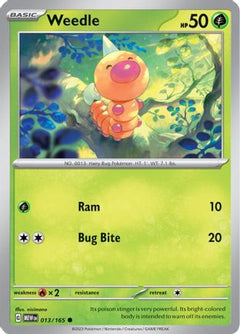 Weedle 13 - SV Scarlet & Violet 151 Reverse Holofoil-1
