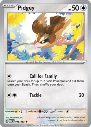 Pidgey 16 - SV Scarlet & Violet 151-1