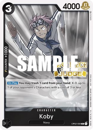 Koby (Judge) (OP02-098) - One Piece Promotion Cards Foil-1