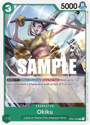 Okiku (Tournament Pack Vol. 4) (OP01-035) - One Piece Promotion Cards-1