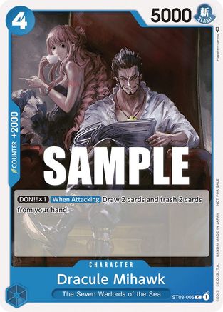 Dracule Mihawk (Tournament Pack Vol. 4) (ST03-005) - One Piece Promotion Cards-1