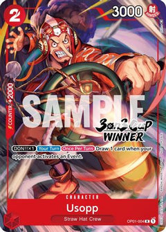 Usopp (3-on-3 Cup) [Winner] (OP01-004) - One Piece Promotion Cards-1