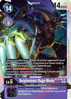 Belphemon: Rage Mode (BT13-091) - Versus Royal Knights Foil-1