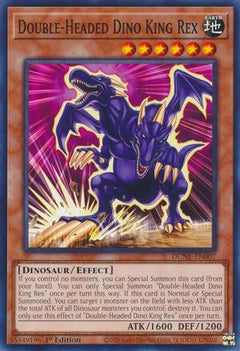 Double-Headed Dino King Rex (DUNE-EN007) - Duelist Nexus 1st Edition-1